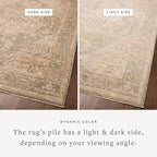 Loloi Chris Loves Julia Palma Collection PLM-08 Olive/Spice 2'-7" x 10'-0" Fringe Runner Rug Vintage Style Boho Living Room Bedroom Carpet