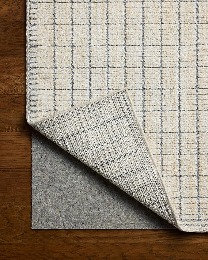 Loloi Amber Lewis Bexley Collection BEX-04 Slate/Natural 5'-0" x 7'-6" Area Rug Neutral, Textured, Living, Bedroom, Dining, Carpet