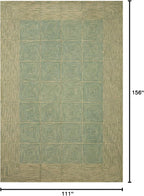 Loloi Chris Loves Julia Francis Collection FRA-02 Green/Natural 9'-3" x 13' Area Rug