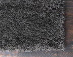 Unique Loom Solid Shag Collection Area Rug (2' x 3' 1" Rectangle, Graphite Gray)