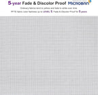 PURPLE LEAF Patio Lounge Chair with Canopy Shade Outdoor Chaise Lounge Chair Set of 2 for Lawn Poolside Backyard Sunbathing Tanning Chairs with Arm White