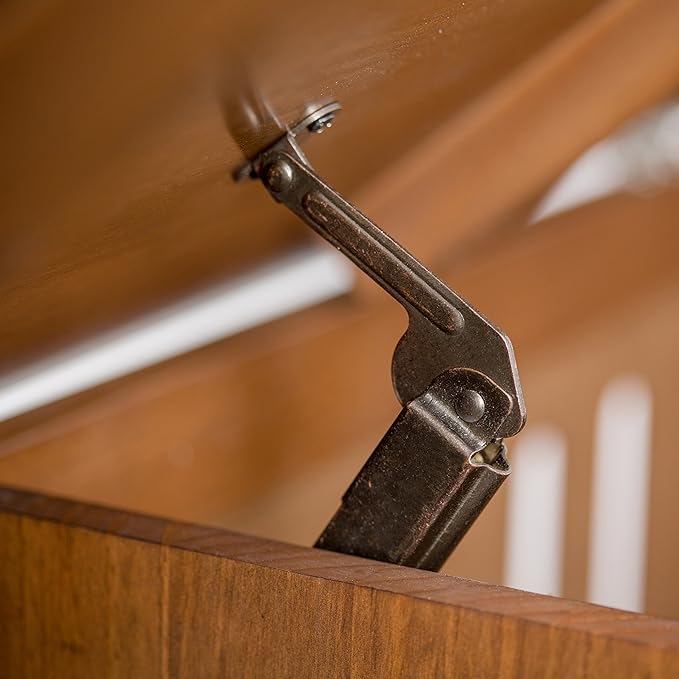 SIMPLIHOME Brooklyn Entryway Storage Bench - 48 inch Wide Solid Wood Storage Seat in Medium Saddle Brown, Contemporary Bench for Entryway or Living Room with Lift-Up Lid and Slatted Backrest