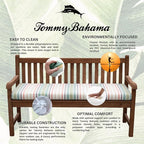 Tommy Bahama Bench Cushion, 50" X 19" X 2.5", Bandeau Pastel