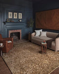 Loloi Magnolia Home by Joanna Gaines Junie Collection JUE-01 Clay/Natural 7'-10" x 7'-10", .38" Pile Height, Round Area Rug
