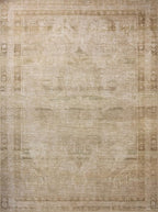 Loloi Amber Lewis Cambria Collection CBR-04 Natural/Jade 2'-3" x 3'-9" Accent Rug Jute, Neutral, Vintage Style, Antique Tone, Living, Bedroom, Dining, Carpet