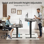 BIZUM 40x24 Inch Electric Standing Desk with Memory Presets, Quiet Motor Height Adjustable Stand Up Desk for Home Office & Gaming, Ergonomic Sit Stand Workstation，Black