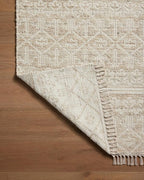 Loloi Angela Rose Rivers Collection RIV-03 Sand/Ivory 8'-6" x 11'-6" Reversible Area Rug