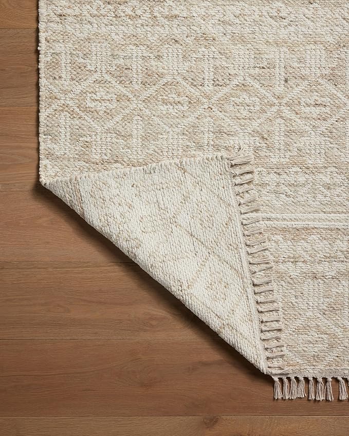 Loloi Angela Rose Rivers Collection RIV-03 Sand/Ivory 8'-6" x 11'-6" Reversible Area Rug