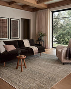 Loloi Amber Lewis Molly Collection MOL-04 Navy/Blush 2'-7" x 7'-9" Low Pile Runner Rug