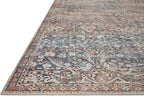 Loloi Chris Loves Julia Jules Collection JUL-06 Denim/Spice 2'-6'' x 9'-6'', .13" Pile Height, Runner Rug