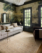 Loloi Chris Loves Julia Palma Collection PLM-10 Wheat/Bark 2'-7" x 10'-0" Fringe Runner Rug Vintage Style Boho Living Room Bedroom Carpet