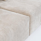 WJShome Oversized Modular Sectional Sofa Couch,4 Seater Corduroy 181.1" Convertible Sofa & Couch Free Combination for Living Room,Beige