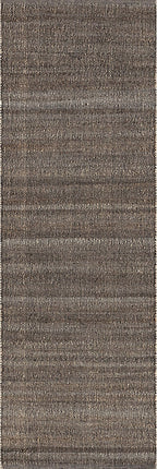 nuLOOM 2'6" x 10' Elfriede Jute & Cotton Hand Woven Area Rug, Elfriede Charcoal, Solid Rustic Farmhouse Style, Weaved Design, Natural Fiber, for Bedroom, Living Room, Hallway, Office, Entryway