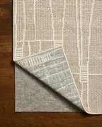 Loloi Amber Lewis Bexley Collection BEX-05 Mushroom/Natural 2'-7" x 8'-0" Runner Rug Neutral, Textured, Living, Bedroom, Dining, Carpet