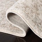 SAFAVIEH Evoke Collection Runner Rug - 2'2" x 9', Ivory & Taupe, Distressed Design, Non-Shedding & Easy to Clean, Ideal for Foyer, Bedroom, Kitchen, Hallway (EVK256E)