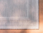 Unique Loom Outdoor Border Collection Area Rug - Soft Border (7' 1" x 10' Rectangle, Brown/ Ivory)