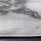 SAFAVIEH Craft Collection Area Rug - 6'7" x 9', Grey & Silver, Modern Abstract Design, Non-Shedding & Easy Care, Ideal for High Traffic Areas in Living Room, Bedroom (CFT877G)