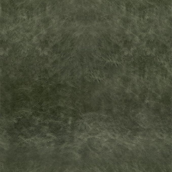 SIMPLIHOME Morrison Accent Chair - 43 inch Wide Upholstered Top Grain Genuine Leather Mid-Century Modern Arm Chair with Solid Wood Frame in Moss Green, for Living Room with 2 Bolster Pillows