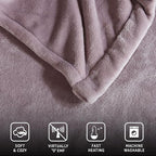 Beautyrest Heated Electric Blanket for Cold Weather, Fast Heating Heated Blanket, Auto Shut Off, Virtually Zero EMF, Multi Heat Setting, UL Certified, Lavender Twin (84 inx62 in)