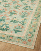 Loloi Rifle Paper Co. Eden Collection EDE-01 Mughal Rose Moss 2'-3" x 3'-9" Accent Rug feat. CloudPile™