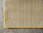 Unique Loom Trellis Frieze Collection Area Rug - Geometric (8' x 10', Yellow/ Ivory)