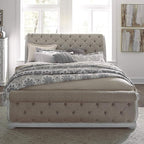 LIBERTY FURNITURE INDUSTRIES, INC. Magnolia Manor King California Upholstered Sleigh Bed