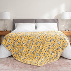 Berkshire Blanket Peanuts® VelvetLoft® Cute Character Snoopy Plush Blanket,Peanuts Poses and Paws Sundress,Full/Queen 90 in x 90 in (Official Peanuts® Product)