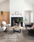 Loloi Chris Loves Julia Jules Collection JUL-05 Lagoon/Brick 2'-3'' x 3'-9'', .13" Pile Height, Accent Rug