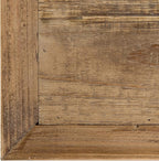 Kate and Laurel Wyldwood Country French Solid Wood Console Table - Rustic/White Legs - Natural Wood Top