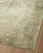 Loloi Magnolia Home by Joanna Gaines Banks Collection BAN-06 Natural/Granite 2'-3" x 3'-9" .13" Pile Height, Machine Washable, Accent Rug