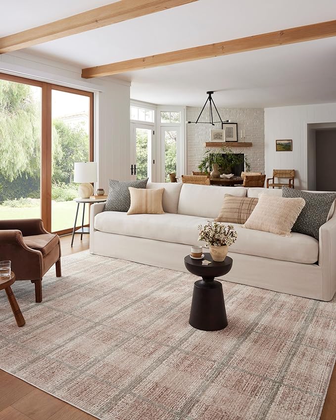 Loloi Angela Rose Ember Collection EMB-06 Clay/Mist 2'-7" x 10'-0" Runner Rug