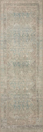 Loloi Angela Rose Aubrey Collection AUB-03 Jade/Natural 7'-6" x 9'-6", .19" Pile Height, Area Rug