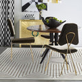 RUGGABLE x Jonathan Adler Machine Washable Modern Area Rug – Labyrinth Camel/Ivory 5x7, Stain-Resistant, Non-Slip – Medium Rugs for Living Room, Bedroom, Hallway, Entryway & Office–with Standard Pad