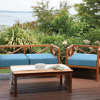 Classic Accessories Ravenna 42 x 18 x 3 Inch Bench/Settee Cushion, 1 Count (Pack of 1), Empire Blue, Patio Loveseat Cushion