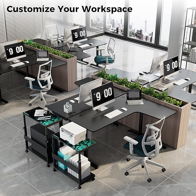 EUREKA ERGONOMIC L Shaped Gaming Desk, 60 Inch L60 Home Office Corner PC Computer Gamer Table Large Writing Workstation Gifts w Mouse Pad Cable Management, Space Saving, Easy to Assemble, Left, Black