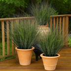 48PCS Fake Plants Artificial Wheat Grass Greenery Plastic Plants Fake Grass Artificial Plants for Outdoor Decor Artificial Grass Plant with Greenery Stems for Indoor Home Decoration 26.4"