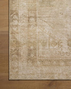 Loloi Amber Lewis Cambria Collection CBR-04 Natural/Jade 7'-6" x 9'-6" Area Rug Jute, Neutral, Vintage Style, Antique Tone, Living, Bedroom, Dining, Carpet
