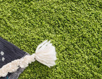Unique Loom Solid Shag Collection Area Rug (2' 6" x 19' 8" Runner, Grass Green)