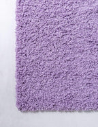 Unique Loom Solid Shag Collection Area Rug (6' 1" x 9' Rectangle, Lilac)