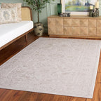 SAFAVIEH Reflection Collection Area Rug - 5'1" x 7'6", Cream & Ivory, Non-Shedding & Easy Cleaning, Ideal for Living Room, Bedroom (RFT665D)