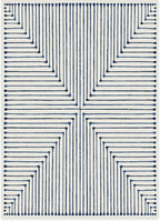 RUGGABLE x Jonathan Adler Machine Washable Modern Area Rug – Inkdrop Slate Blue 5x7, Stain-Resistant, Non-Slip – Medium Rugs for Living Room, Bedroom, Hallway, Entryway & Office–with Cushioned Pad