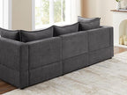 VANOMi Modular Sectional Sofa, 6 Seater Sectional Sofa Modular Sectional Couch for Living Room, V Shape Sofa