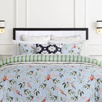 Kate Spade New York Spade Floral Decorative Pillow, 20" x 20" Throw Pillow for Bed or Sofa, Textured Polyester and Cotton Blend Cover, Navy, 20 x 20