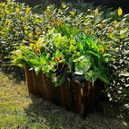 Artificial Plants Outdoor 10 Bundles(Artificial Greenery Fake Plants, Large Bunches Faux Plants with Stems and Plastic Leaves, Outdoor Bushes for Patio Front Porch Yard Garden Decor)