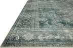 Loloi Magnolia Home by Joanna Gaines Banks Collection BAN-03 Blue/Lagoon 2'-0" x 5'-0" .13" Pile Height, Machine Washable, Accent Rug