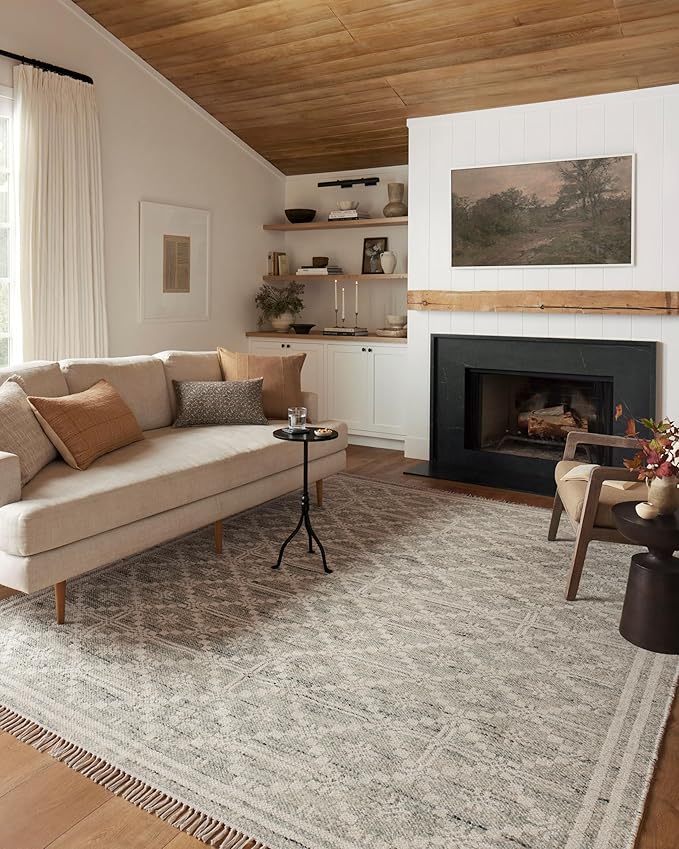 Loloi Angela Rose Rivers Collection RIV-02 Lagoon/Ivory 8'-6" x 11'-6" Reversible Area Rug