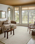Loloi Magnolia Home by Joanna Gaines Henley Collection HNY-01 Ivory/Silver 2'-3" x 3'-9" Accent Rug