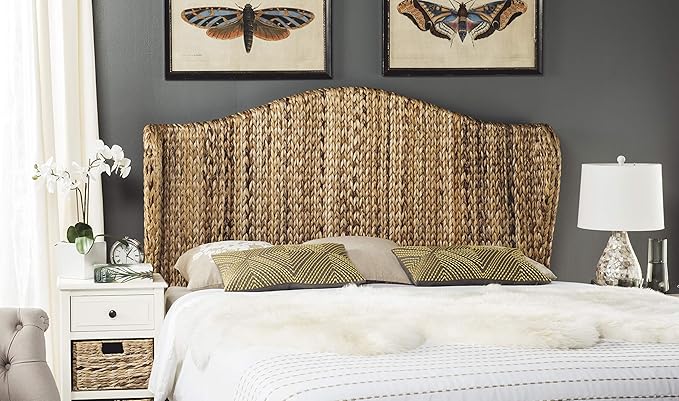 SAFAVIEH Home Collection Nadine Natural Winged Headboard, Full