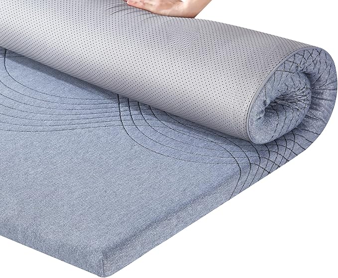VECELO Gel Infused Memory Foam Mattress Topper Twin Size, 2 Inch Fresh Cooling Mattress Pad with Washable Cover for Twin Mattress, Pain Pressure Relieve Bed Topper, Breathable, Comfort