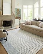 Loloi Chris Loves Julia Chris Collection CHR-01 Ivory/Denim 7'-9'' x 9'-9'', .50" Pile Height, Area Rug